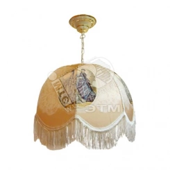 Светильник НСБ-11-3х60-001 домашний с абажуром и цепью белый