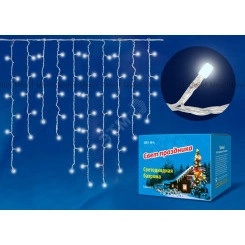 Бахрома светодиодная с контроллером 200 светодиодов 3 м синий IP20 провод прозрачный ULD-B3010-200/DTA BLUE IP20