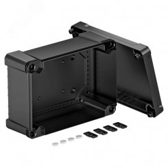 Распределительная коробка X25C, IP 67, 286x202x126 мм, черная, сплошная стенка