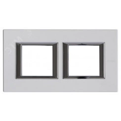 Axolute Рамка 2х2 поста 71мм горизонтальная фарфорор