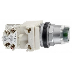 Кнопка с подсветкой 30мм желтая 24В