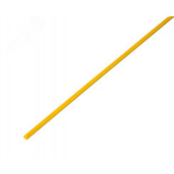 Термоусаживаемая трубка 3,0 1,5 мм, желтая, упаковка 50 шт. по 1 м