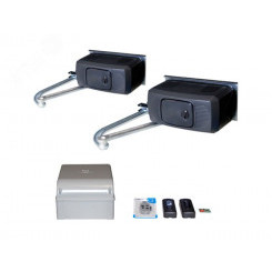 Комплект автоматики для двухстворчатых распашных ворот на основе привода F1000 (блок управления ZF1N, радиоуправление, фотоэлементы)