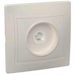 КВАРТА Розетка телефонная бежевая