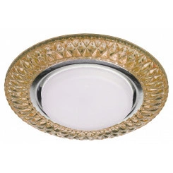 DK LD23 CHP/WH Точечные светильники ЭРА декор cо светодиодной подсветкой Gx53, шампань DK LD23 CHP/WH Точечные светильники ЭРА декор cо светодиодной подсветкой Gx53, шампань