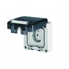 Розетка для скрытого монтажа. Защита IP66 с вставленной вилкой Розетка для скрытого монтажа. Защита IP66 с вставленной вилкой
