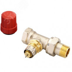 Клапан термостатический RTR-N Ду15 прямой для 2-трубной системы R1/2xRp1/2 ВР клипс RA, никель