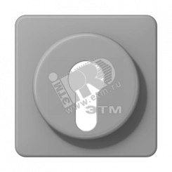 Крышка для выключателя с замком  серая