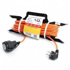 Удлинитель-шнур на рамке 1-местный с/з 3*1,0мм2 10м 220В 10А серия Home оранжевый Stekker Удлинитель-шнур на рамке 1-местный с/з 3*1,0мм2 10м 220В 10А серия Home оранжевый Stekker