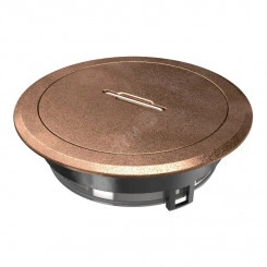 Лючок GES R2T 40х140 мм (для монтажных оснований, состаренная медь) с тубусом Лючок GES R2T 40х140 мм (для монтажных оснований, состаренная медь) с тубусом