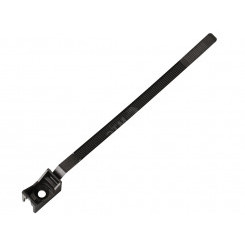 Ремешок-опора для труб и кабеля PRNT 32-60 черный, с шурупом и дюбелем (200шт)