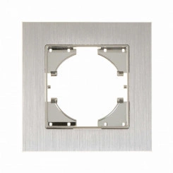 UGRA рамка 1-местная, алюминий, серебро. UGRA рамка 1-местная, алюминий, серебро.