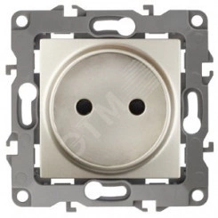 Розетка 2P, 16A-250В, Эра12, шампань, 12-2105-04 Розетка 2P, 16A-250В, Эра12, шампань, 12-2105-04