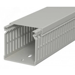 Распределительный кабельный канал LK4 N 60x60x2000 мм (ПВХ, серый) Распределительный кабельный канал LK4 N 60x60x2000 мм (ПВХ, серый)