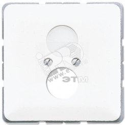 Крышка для 2-х гнезд  белая