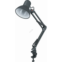 Светильник настольный NDF-C012-60W-BL-E27 на струбцине черный