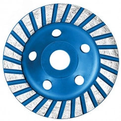 Диск алмазный шлифовальный, посадочный диаметр 22.2 мм, ''Турбо'' широкие сегменты 125 мм Диск алмазный шлифовальный, посадочный диаметр 22.2 мм, ''Турбо'' широкие сегменты 125 мм