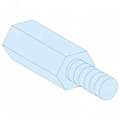 4 СТОЙКИ ДЛЯ РЕЕК М5, В = 55 ММ