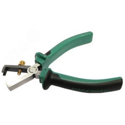 Щипцы для зачистки изоляции проводов, двухкомпонентные рукоятки, 160 мм Щипцы для зачистки изоляции проводов, двухкомпонентные рукоятки, 160 мм