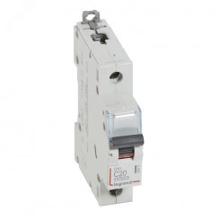 Выключатель автоматический однополюсный 20А C DX3 10kА/16kА Выключатель автоматический однополюсный 20А C DX3 10kА/16kА