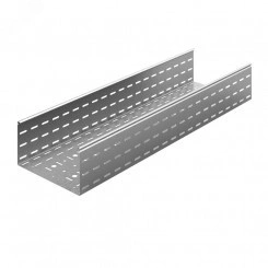 Универсальный лоток перфорированный 500х150х3000, толщ. 1,2 мм, Сендзимир цинк