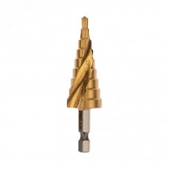 Сверло по металлу ступенчатое 4.0-20.0 мм 76 mm 65 HRC Р6М5 TiN