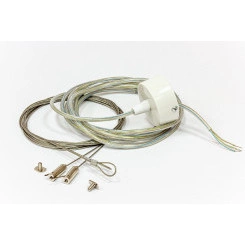 Комплект для подвесного монтажа и подключения к 220-240В одного светильника ECO CLASS LIGHTLINE (чаша, кабель питания, 2 троса длиной 3 м, механизм цангового подвеса)