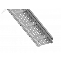 Лоток лестничный с перф.дном LHT 200х80 L=6м S=2,0мм оцинк.