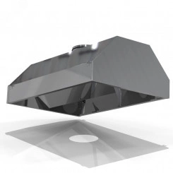 Зонт островной из оцинкованной стали ЗВО-0 800х800х400мм D250 Зонт островной из оцинкованной стали ЗВО-0 800х800х400мм D250