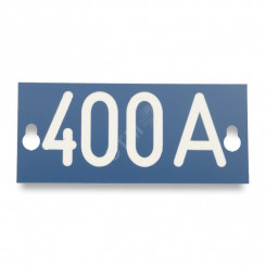 Табличка номинального тока ''400A'', 145х60х1.5мм