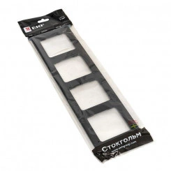 Рамка 4-м Стокгольм металл. черн. PROxima EKF EZM-G-305-10 Рамка 4-м Стокгольм металл. черн. PROxima EKF EZM-G-305-10