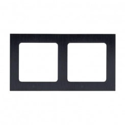 Рамка 2-м Стокгольм металл. черн. PROxima EKF EZM-G-303-10