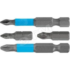 Биты 10 шт, сталь S2, с насечкой, ''Профи'' Н 4 х 50 мм Биты 10 шт, сталь S2, с насечкой, ''Профи'' Н 4 х 50 мм