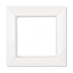 Рамка 1-местная для вертикальной и горизонтальной установки. Серия- Eco Profi. Материал- термопласт. Цвет- белый
