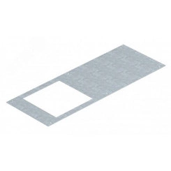 Крышка для канала OKA-Т с отверстием для лючка GES9 (244х244 мм), 800x400х3 мм (сталь) Крышка для канала OKA-Т с отверстием для лючка GES9 (244х244 мм), 800x400х3 мм (сталь)