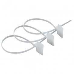 Хомут с площадкой OptiKit CT-M-N-3,0х200-белый(100шт) Хомут с площадкой OptiKit CT-M-N-3,0х200-белый(100шт)