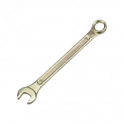 Ключ комбинированный 8 мм, желтый цинк Ключ комбинированный 8 мм, желтый цинк