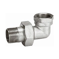 Сгон разъемный ВН 1/2' угловой (американка), никелированный Сгон разъемный ВН 1/2' угловой (американка), никелированный