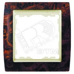 Рамка на 4 поста, S82, корень ореха - шампань