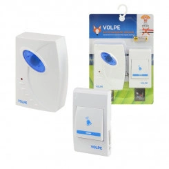 UDB-Q025 W-R1T1-16S-80M-WH Звонок беспроводной. 16 мелодий. Световая индикация. Радиус действия 80 метров. Блистерная упаковка. Белый.ТМ Volpe