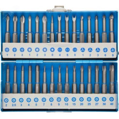Набор бит со специальными профилями, обточенные, хромомолибденовая сталь, 50 мм, 30 предметов Набор бит со специальными профилями, обточенные, хромомолибденовая сталь, 50 мм, 30 предметов