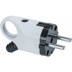 Вилка Navigator 61 361 NCA-PL03-16A-E-WH угловая с заземлением белая