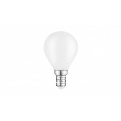Лампа светодиодная LED 9 Вт 590 Лм 3000К теплая Е14 Шар диммируемая milky Filament Gauss