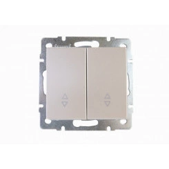 Выключатель RAIN проходной 2-ой жемчужно-белый перламутр механизм Выключатель RAIN проходной 2-ой жемчужно-белый перламутр механизм