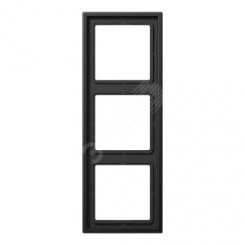 Рамка 3-я для горизонтальной/вертикальной установки  Серия- LS990  Материал- металл  Цвет- алюминий дарк