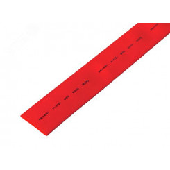 Термоусаживаемая трубка 25,0 12,5 мм, красная, упаковка 10 шт. по 1 м