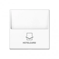 Накладка карточного выключателя (без механизма)  Серия A500  Материал- ударопрочный термопласт  Цвет- белый