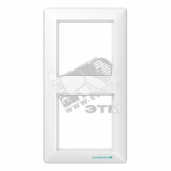 Рамка 2 поста белая