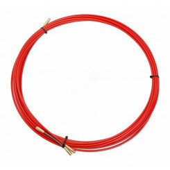 Протяжка кабельная (мини УЗК в бухте), стеклопруток, d=3.5 мм 10 м красная