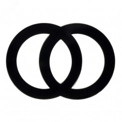 5 САМОКЛЕЯЩИХСЯ ЭТИКЕТОК ДЛЯ МНЕМОСХЕМ, СИМВОЛ   'ТРАНСФОРМАТОР'(ЧЕРНЫЙ ЦВЕТ)'